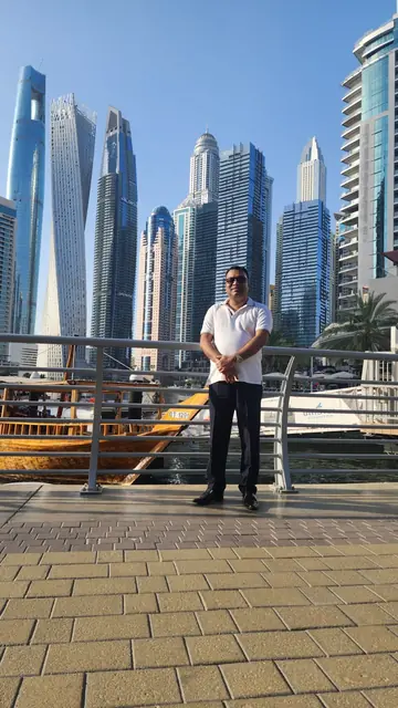 Abdul Kader Chowdhury at Dubai Marina